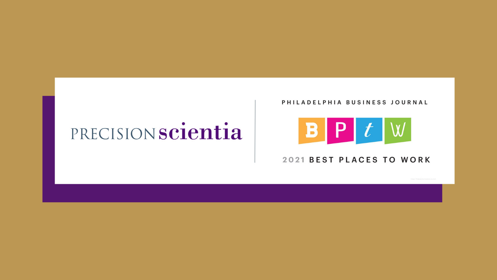 PRECISIONscientia Best Place to Work 2021 - Philadelphia Business Journal