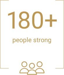 180 people strong
