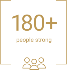 180 people strong