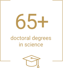 65 doctoral degrees
